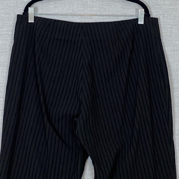 J Jill Stretch Pants Womens 18 Raised Stripe High Rise Loose Fit Straight Leg - Picture 6 of 13